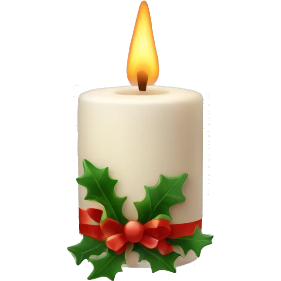 Christmas candle emoji