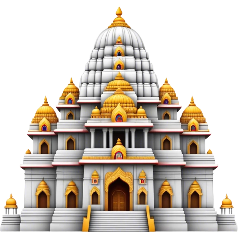 Cinematic Realistic Tirupati Balaji Temple Landmark Emoji, depicted with intricate carvings and spiritual aura rendered with lifelike detail and radiant, divine lighting. emoji