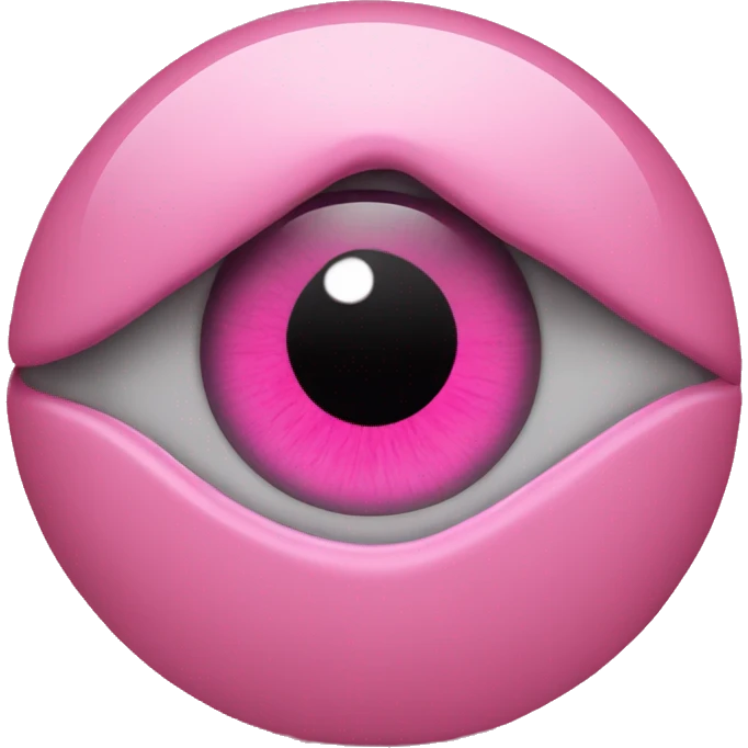 Pink evil eye emoji