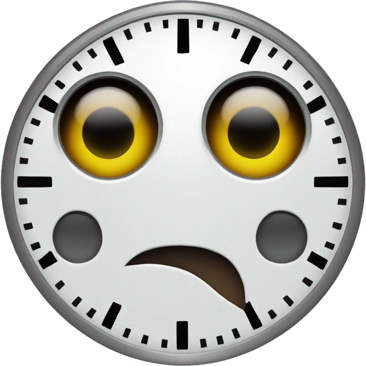 clock with eyes emoji