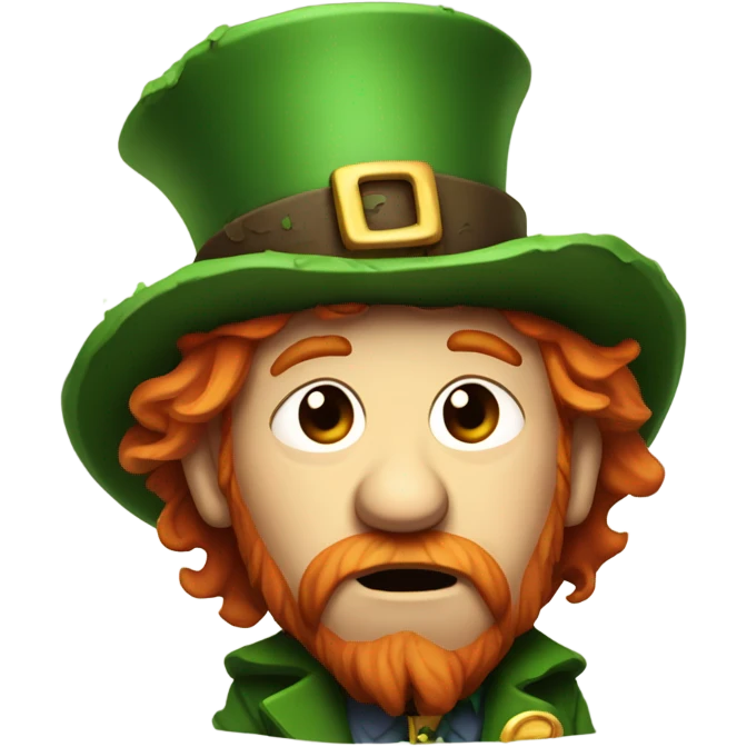 Devastated lebrechaun emoji