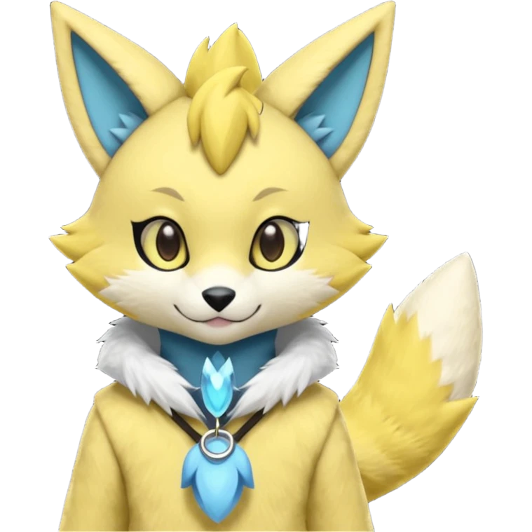 Kawaii adorable big-eyed cute Kemonomimi Nekomimi Japanese Anime Kemono Furry Style Manectric-Vernid-Zeraora-Sergal-Fursuit-furry-fursona emoji