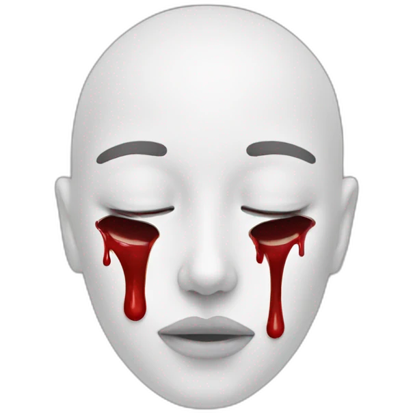 A nose with blood emoji