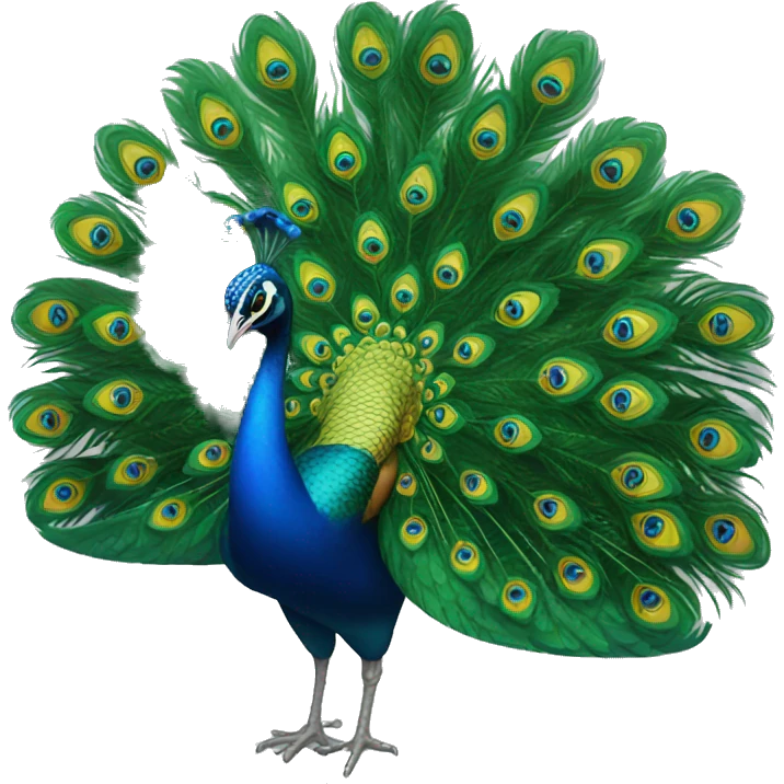 Peacock emoji