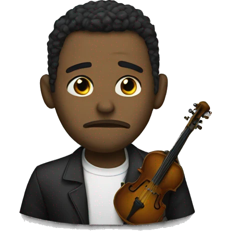 Sad Musician emoji