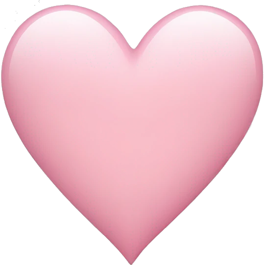light pink heart emoji