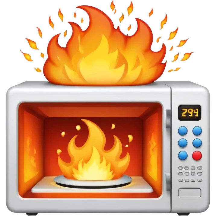 emoji of a microwave exploding emoji