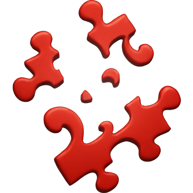 Red puzzle piece emoji