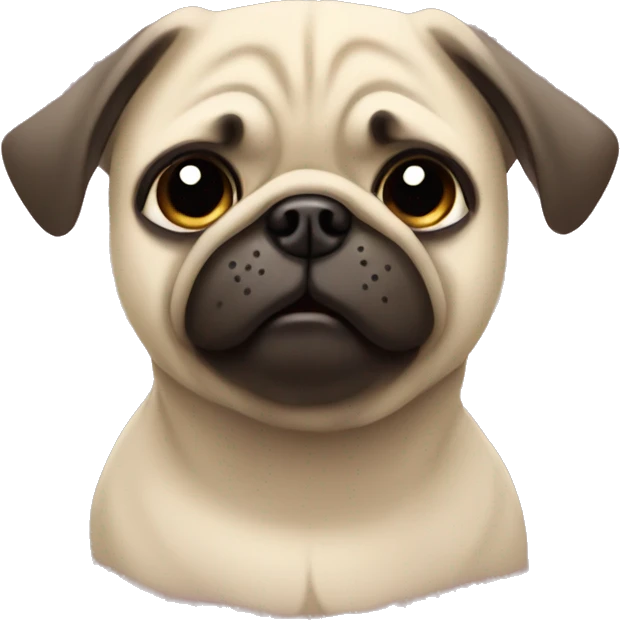 Get well soon pug emoji