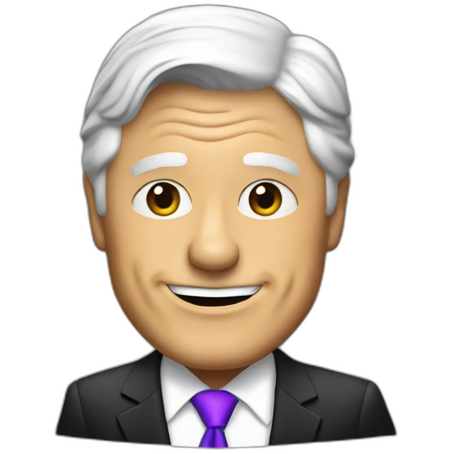 bill clinton holding bisexual pride flag emoji