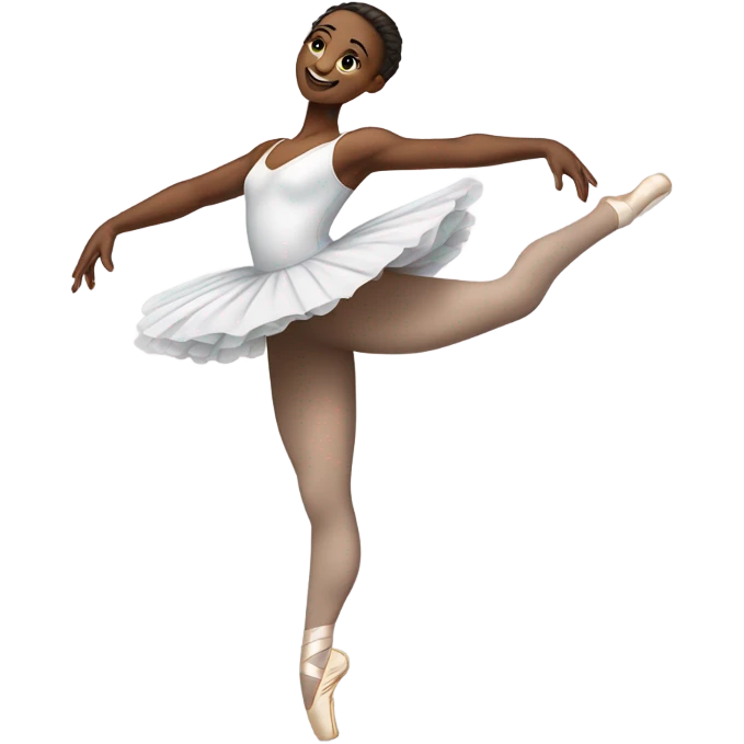 Ballet dancer wearing thigh highs emoji