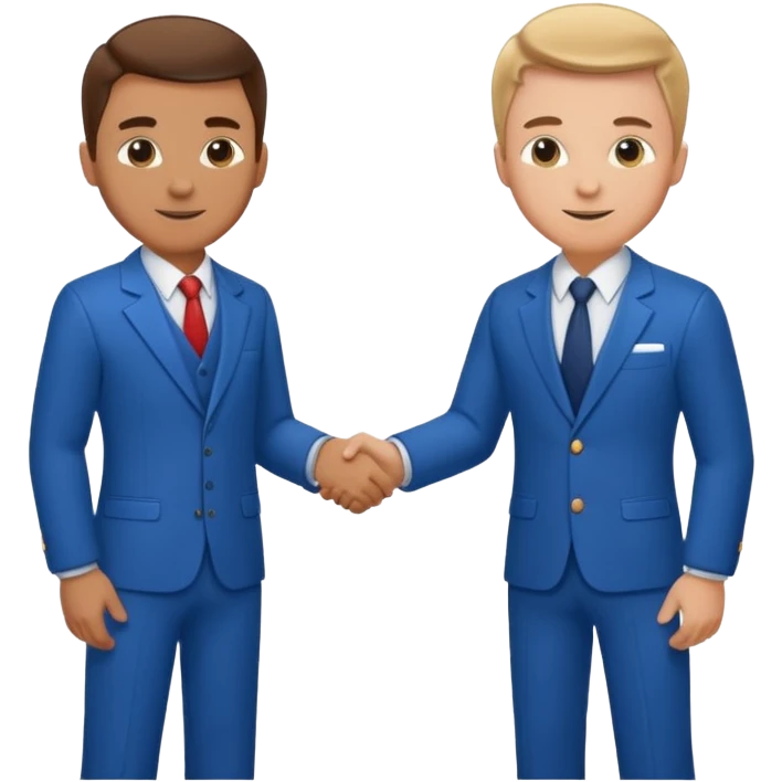 Mechanic and gentleman shaking hands emoji