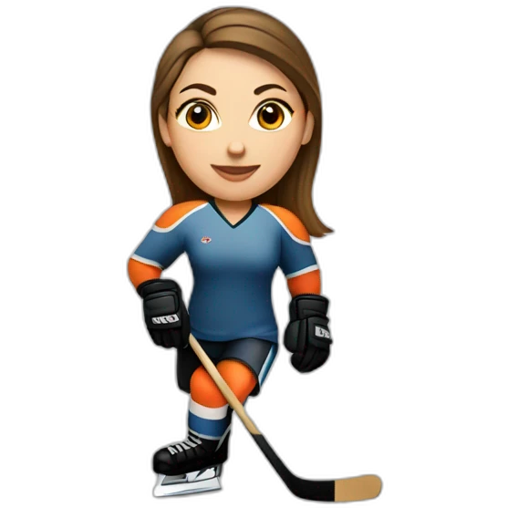 hockey woman emoji
