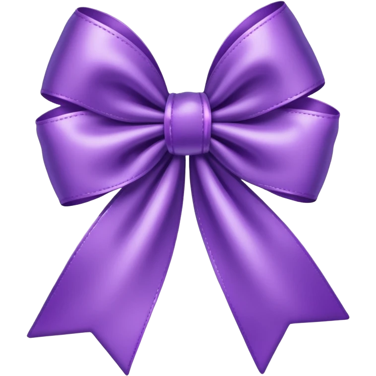 purple bow w hearts emoji