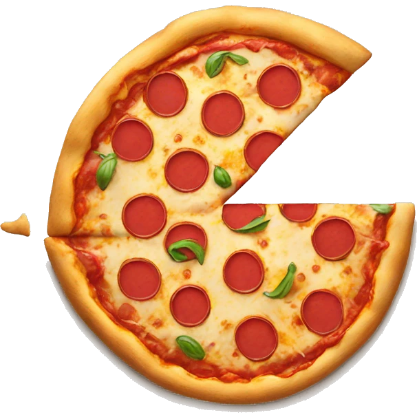 Pizza delivered.  emoji