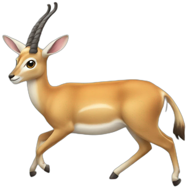 Chat sur gazelle emoji