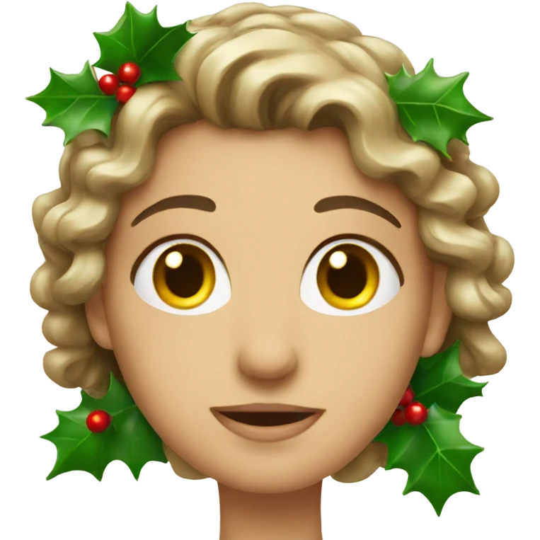 holly christmas emoji