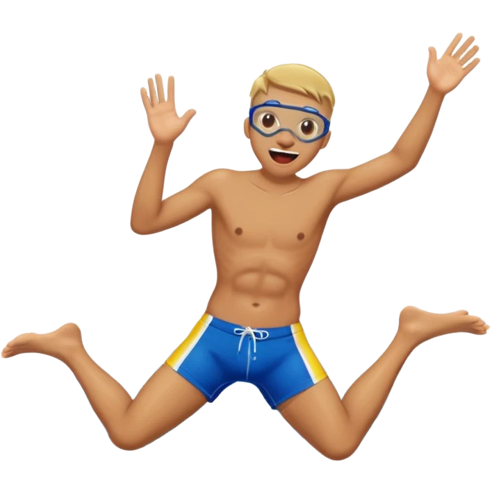 tongue out while diving  emoji