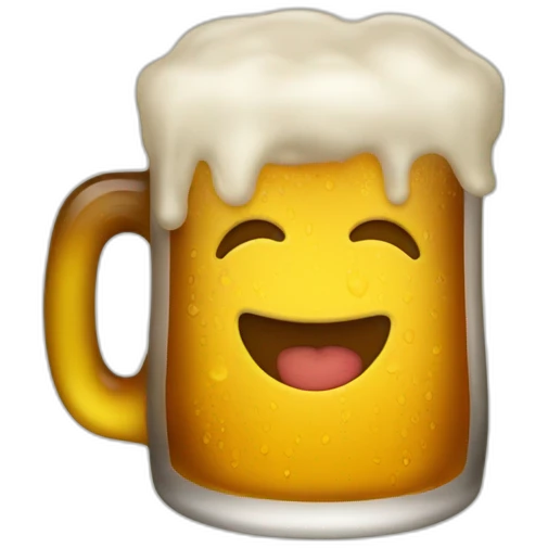 A beer shape of letter B emoji