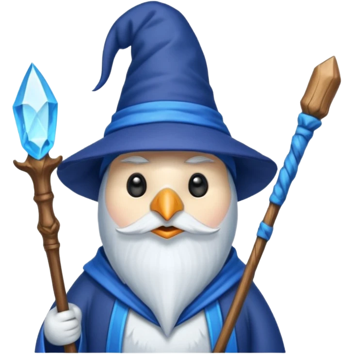 Penguin Wizard emoji