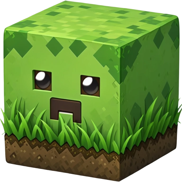 Minecraft grass block emoji