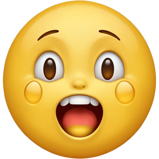 A screaming and laughing emoji  emoji