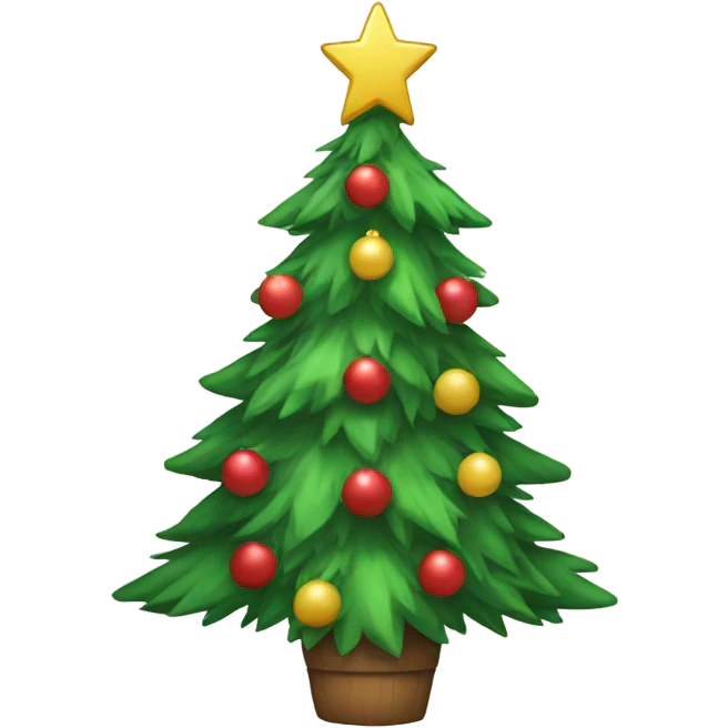 Christmas tree in anime style emoji