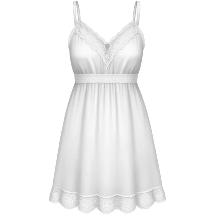 delicate white chemise emoji