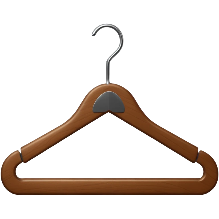 Hanger emoji wooden and angle emoji