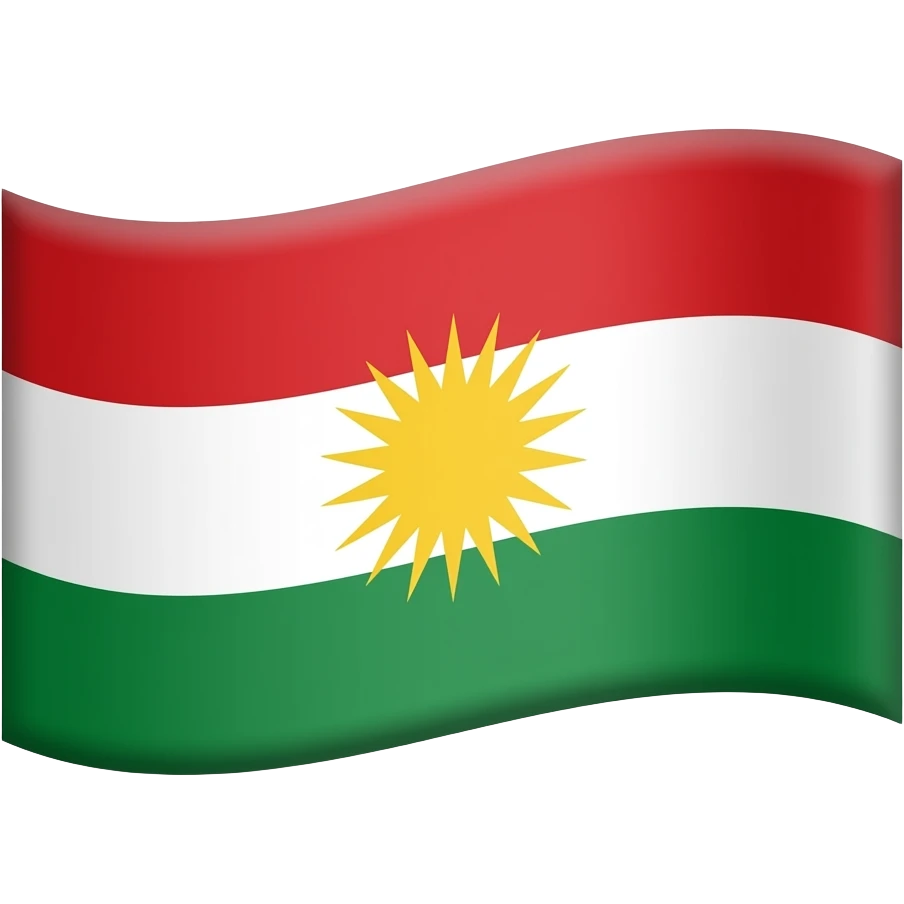 Kürt bayrağı emoji