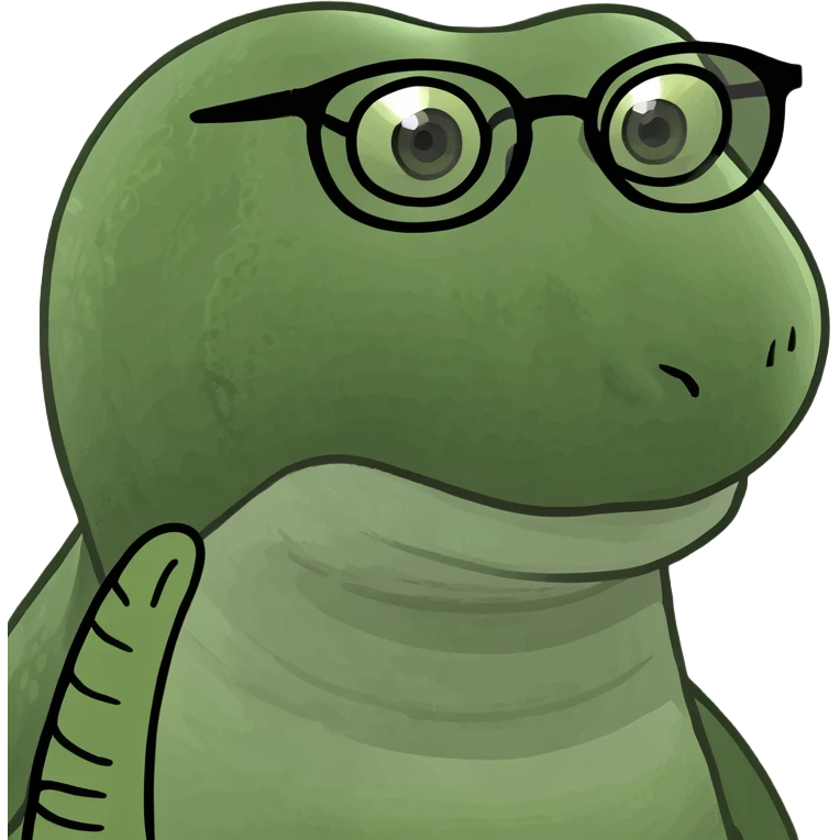 brown snake with glasses emoji