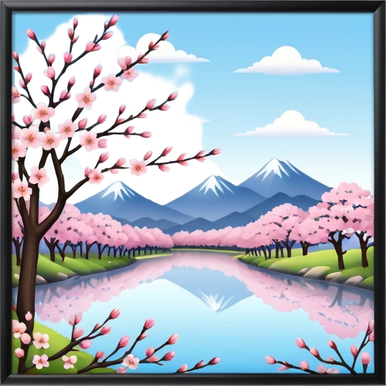 Cherry blossom scenery emoji