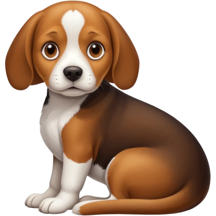 Beagle dog resting emoji