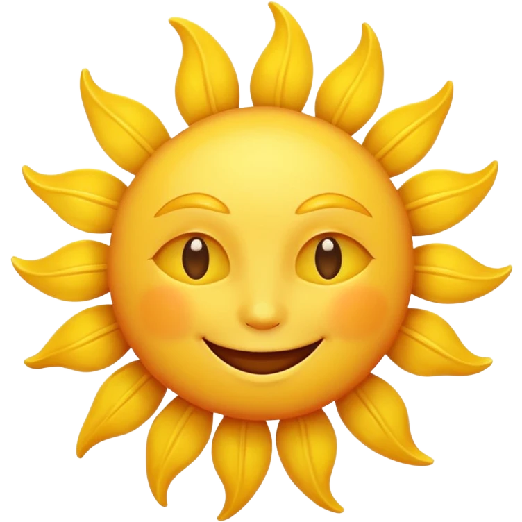 smiling sun emoji emoji