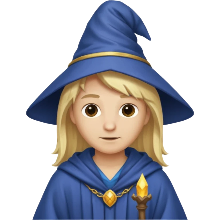 blonde wizard no hat emoji