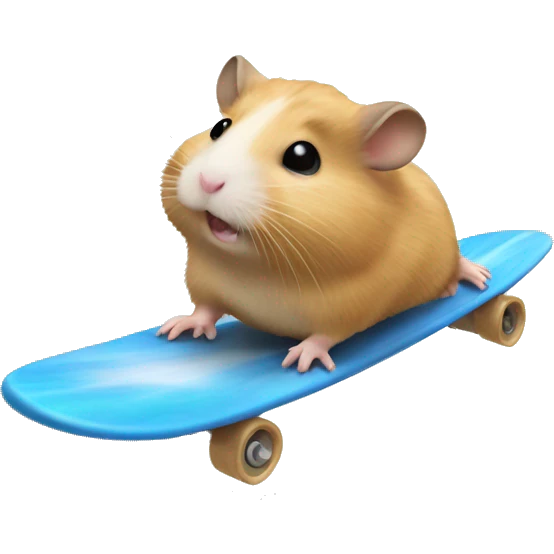 hamster surfing emoji