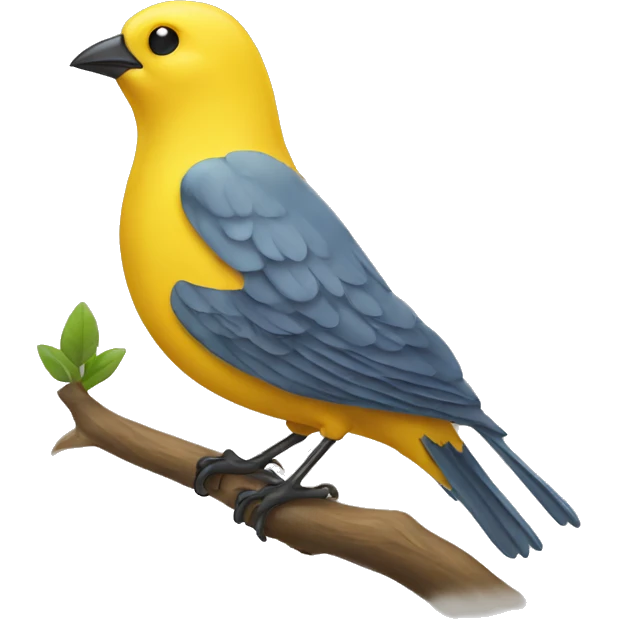 A Yellow Bird emoji