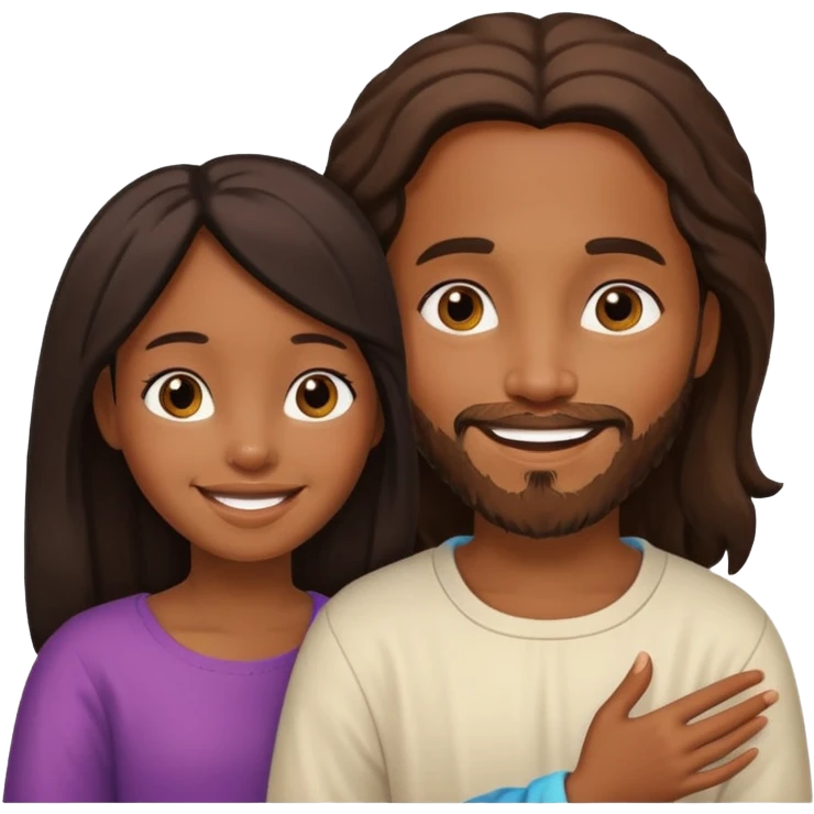 Black girl and Jesus  emoji