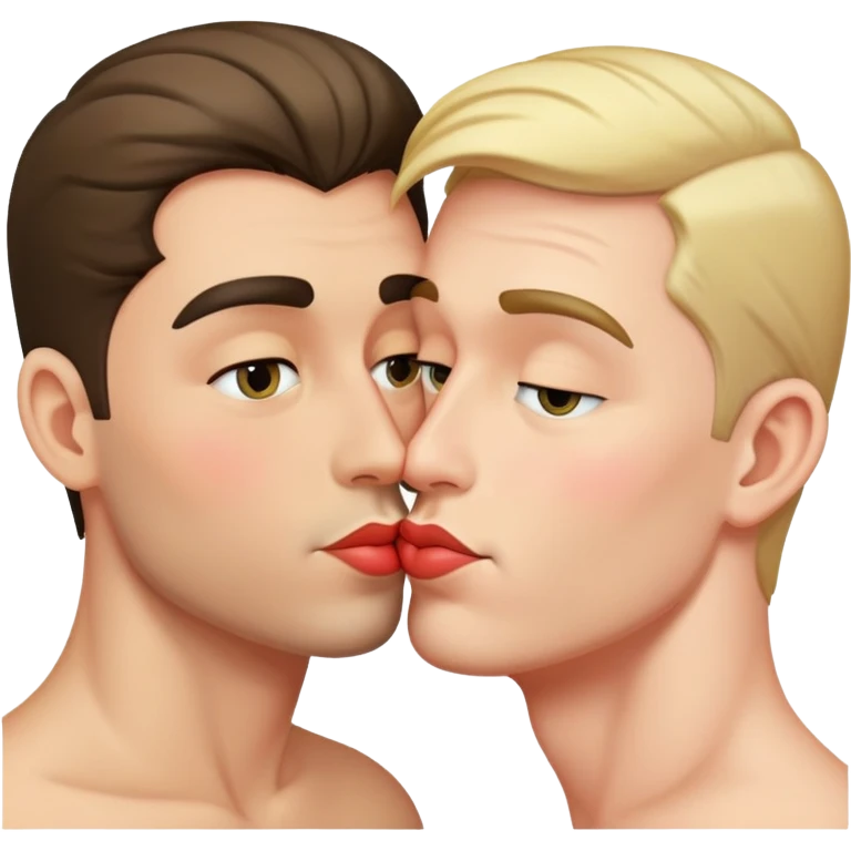 gay man kissing emoji