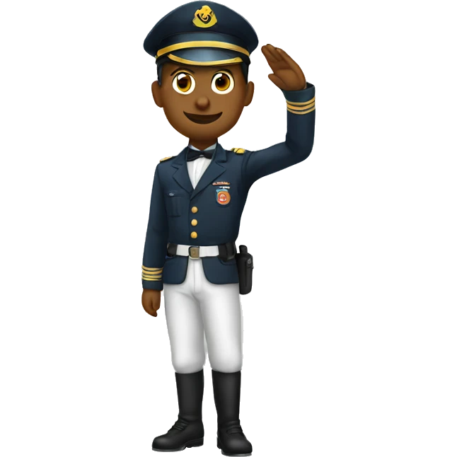 Saluting emoji