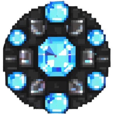 Crystal with sparkles emoji