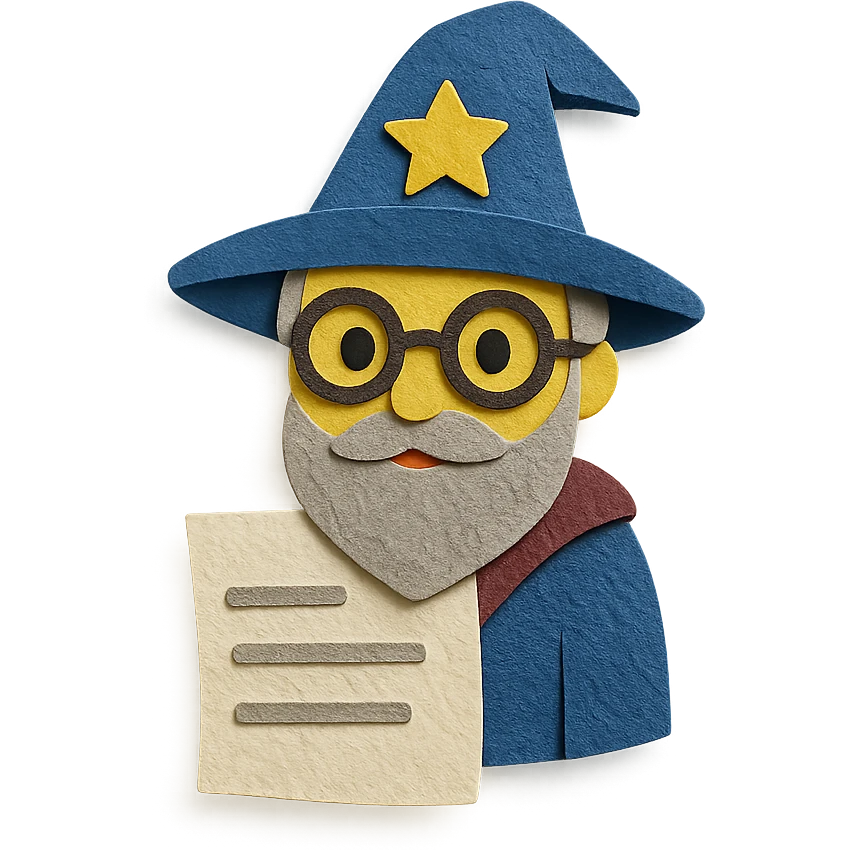 document wizard emoji