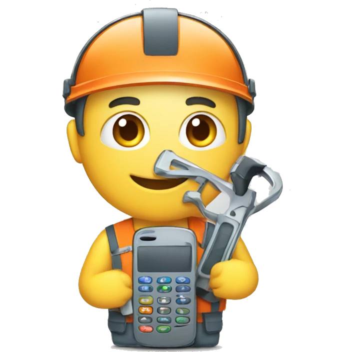 cell phone maintenance emoji