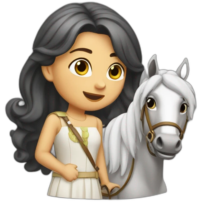Isabel la Catolica montando caballo emoji