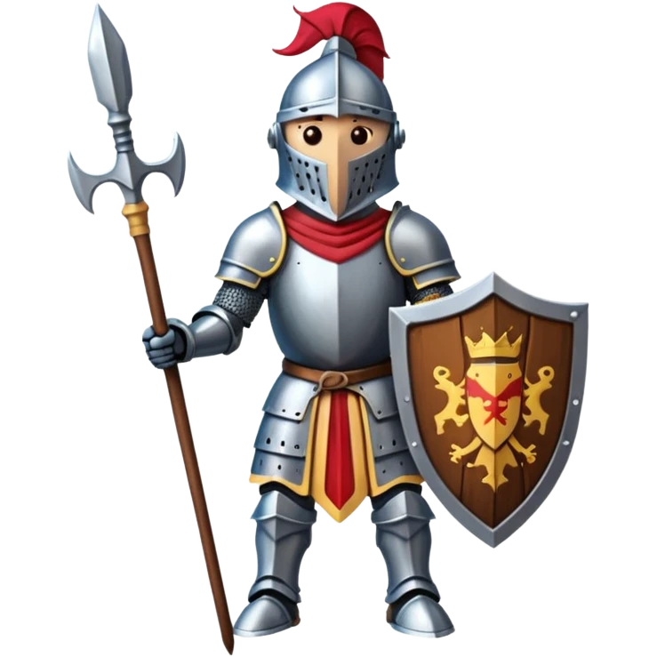 colored wooden knight spear emoji
