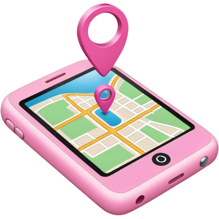 pink gps map emoji