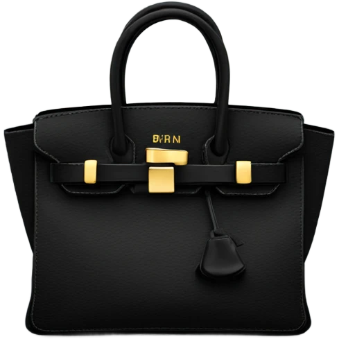 Birkin bag black  emoji