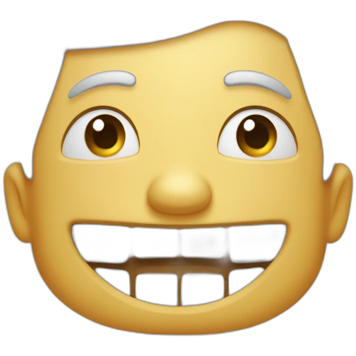 Visage excité de joie emoji