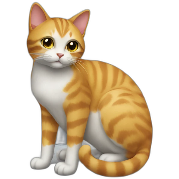 cat on top of the building emoji