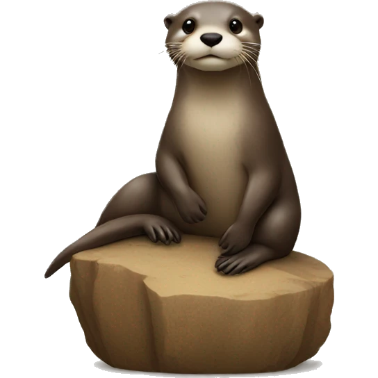 Otter on top of otter emoji